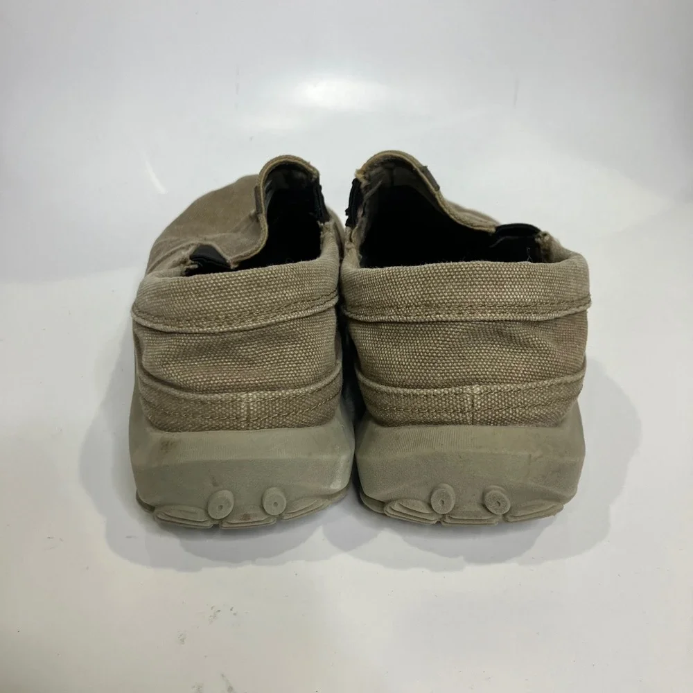 Merrell jungle‎ Ayer's moccasins tan canvas men's size 10 casual walking Neutral